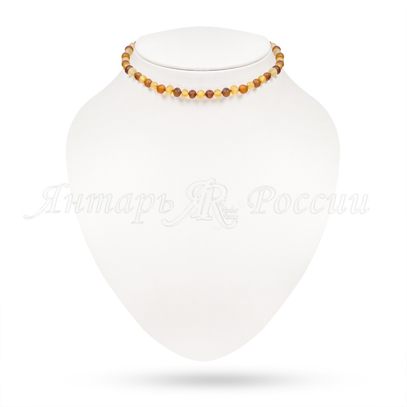Бусы детские, янтарь